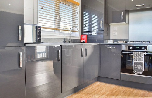 North Stoke Ski Chalet | open-plan living accommodation with lounge/kitchen/dining.