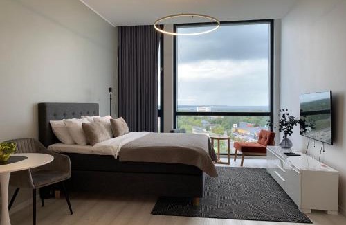 Tallinn Apartment | Orange Apartments Tower & Free Parking