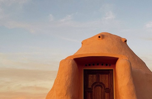 Alpine Cabin | Organic Earthen Desert Dome For Two -Sustainable Stay Under the Stars Terlingua