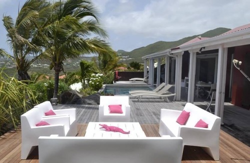 Cul de Sac Villa | Orient Bay, stunning Ocean View, big Pool, full A/C, allows 'Au Natural'