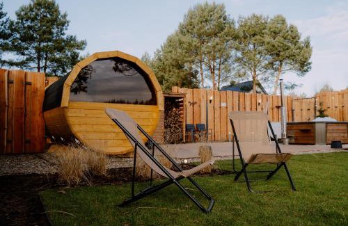gmina Bierzwnik House | Osada pod Gwiazdami & SPA - DELUXE blisko jezioro, ogrodzony, ognisko, taras, dodatkowa sypialnia