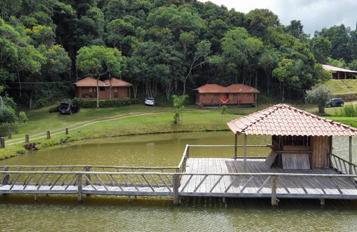 Senador Amaral House | Our cabin at the top of the property with verandah and veranda