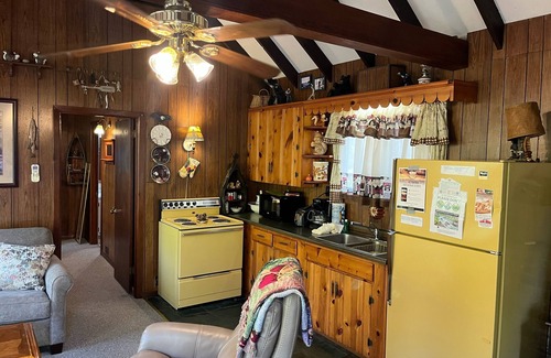 Pittman Center Cabin | Our cabin is located next to a mountain stream with a great view of the river.
