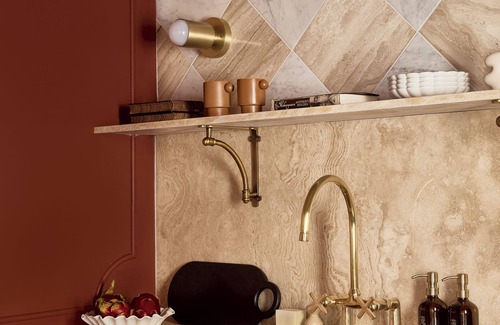 Stratford Hotel | Our spiciest suite—flat 6 is dipped in a hot red hue.