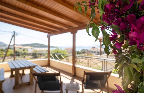 Katakali Villa | Our villa offers a magical view to the deep blue waters of Saronic Gulf.
