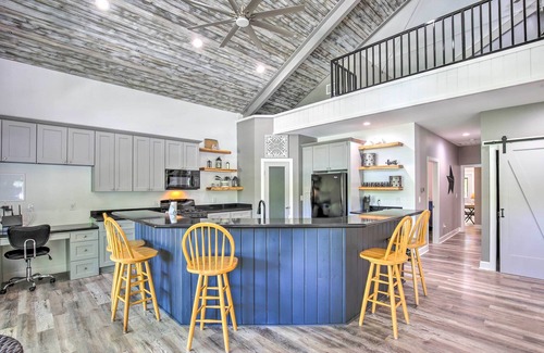 McQueeney House | Outdoor Entertainment Space: Home in McQueeney