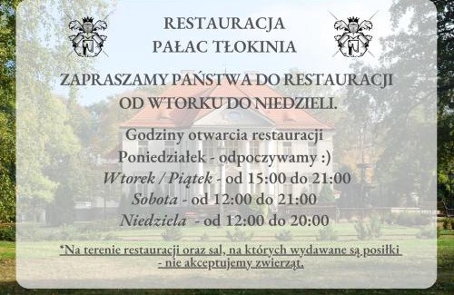 Tlokinia Koscielna Resort | Pałac Tłokinia