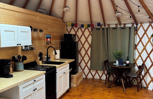 Pierce County Apartment | Pacific Yurt at the foothills of Mount Rainier with new Hot tub-Fire Pit-Wifi