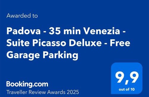 Sarmeola Apartment | Padova - 35 min Venezia - Suite Picasso Deluxe - Free Garage Parking