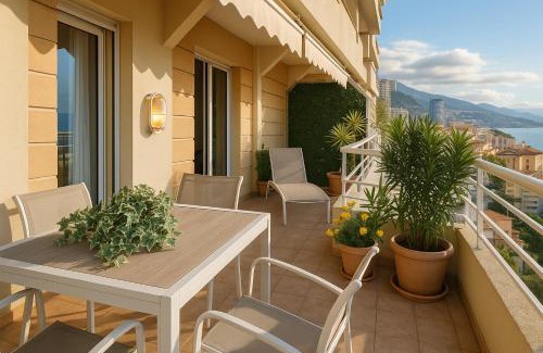 Bagnolet Apartment | Palais Florentin - Prime location -150m Casino gardens - Panoramic Sea View - Large Terrace - Parking
