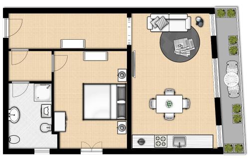 Codigoro Apartment | Palazzo Spada - Appartamento con balcone vista fiume in centro