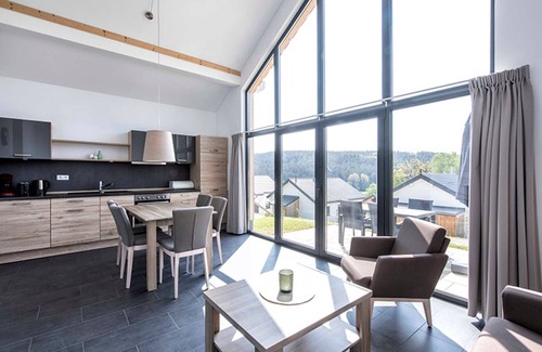 Mistelgau House | Panorama bungalow type 70 WD 17 - Panoramabungalow (70) in the holiday village at the Therme Obernsees