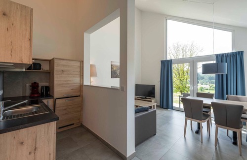 Mistelgau House | Panoramic house type 100 SD 07 - Panoramic house (100) in the holiday village at the Therme Obernsees