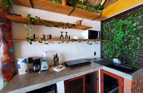 Downtown Puerto Vallarta Cabin | Panoramic OCEAN VIEW Glam Tree-House with Pool~Steps to Beach & Malecon~Safe Loc