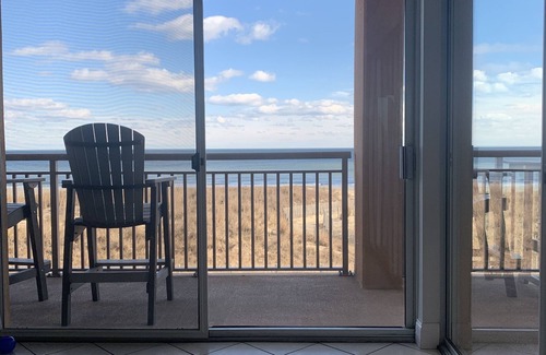 Midtown Ocean City Condo | Panoramic Ocean view from this Ocean front, southern exposure 2nd floor condo