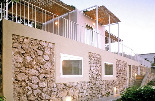Tiberio Villa | Panoramic Villa with pool in Capri Town with garden and terrace