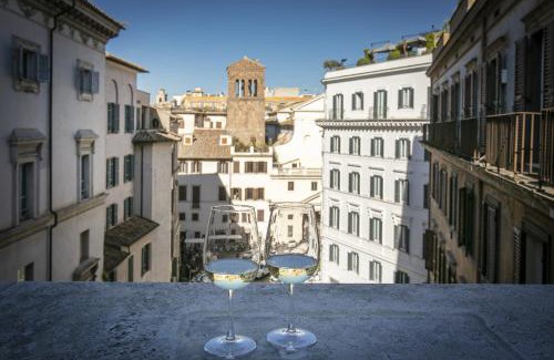 Rione VIII Sant'Eustachio Apartment | Pantheon Palazzo Nari Terrace #12