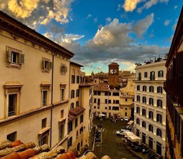 Rione VIII Sant'Eustachio Apartment | Pantheon Palazzo Nari Terrace #12