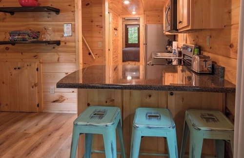 Lookout Valley Neighborhood Association Apartment | Papa Cabin | Tiny Log Home Comfort in Rustic Bliss