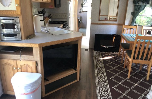 Garden Bay House | Park Model RV Glamping in Private Campground