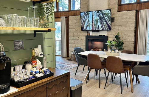 Oxford Ski Chalet | Parker Lake Chalet | Dock Near Dells Fire Pit