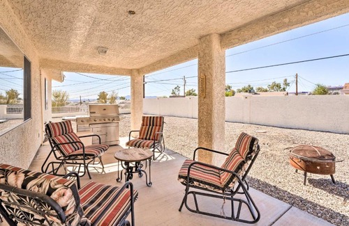 Lake Havasu City House | Patio and Fire Pit Central Home in Lake Havasu City
