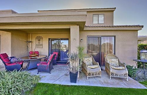 Palm Desert House | Patio and Mountain Views Palm Desert Townhome