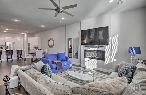 Frisco House | Patio & Game Room: Modern Home in Frisco