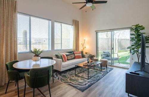 Desert View Village Apartment | Patio Retreat - Dedicated Workspace - Pools - Parking S134