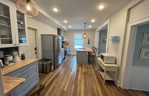 Pepin House | Peace of Pepin 3BR house with 2nd Story Hot Tub and Across from Public Beach
