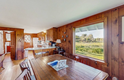 Owls Head Cabin | Peaceful coastal cabin with screened porch views of the cove, meadow, and sea