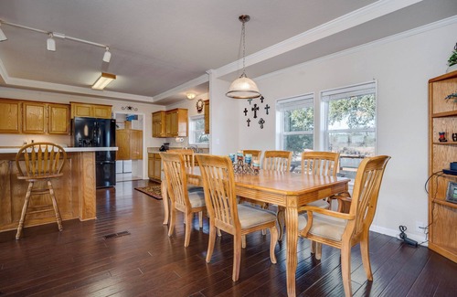 Lometa House | Peaceful Country Retreat: Pond, Deck, Fire Pit