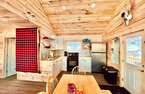 Fort Kent Mills Cabin | Peaceful Eagle Eye Cabin ON THE TRAIL in Fort Kent overlooking the St John River