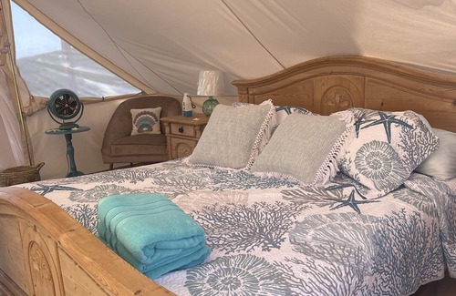 Waialee RV Rental | Peaceful Glamping tent on Farm w/ocean views