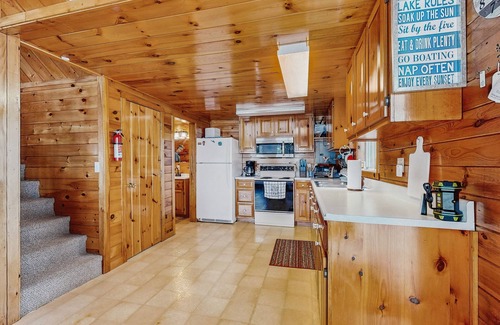 Otis House | Peaceful Lakefront Escape with Outdoor Dining, Beach Access, Deck & Firepit