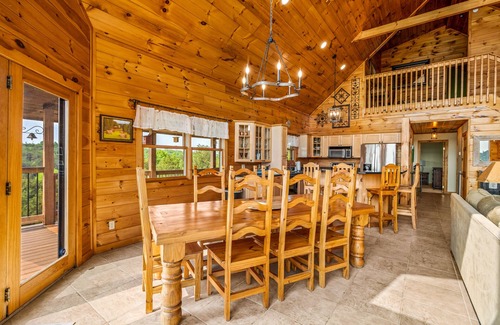 Sevierville Cabin | Peaceful Lakefront Cabin with Stunning Mountain Views, Rec Room on Douglas Lake