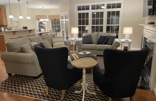 Livingston House | Peaceful, lakeside retreat-private pool, hot tub, private dock, boatslip & more!