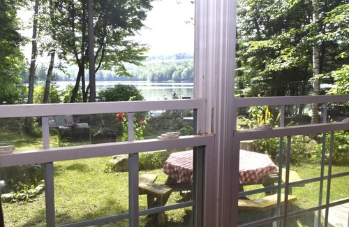 Parsonsfield House | Peaceful lakeside getaway. Enjoy morning coffee listening to the loons.