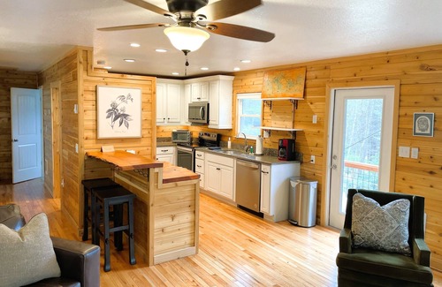 Clyde Cottage | Peaceful Mountain Cabin Nestled on 3.5 Acres - Multi-Tier Deck, Creek Access!