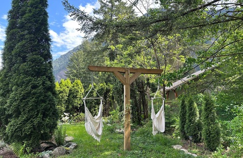 Hope House | Peaceful mountainview suite surrounded by forest and gardens.