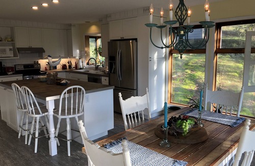 Salt Spring Island House | Peaceful, Relaxing, Luxury Ocean view home, 5 private acres, salt water hot tub.