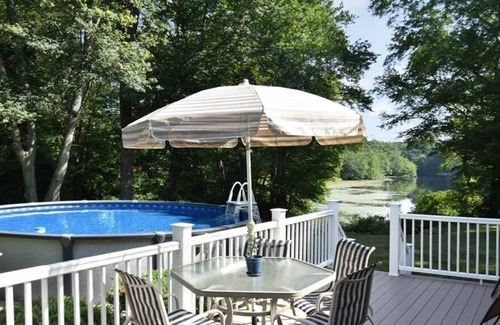 West Kingston House | Peaceful setting, pond front, pool and kayak
