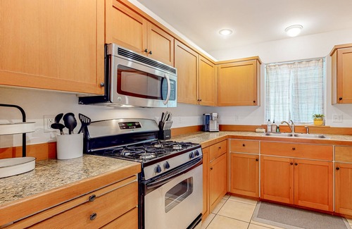 Clinton House | Peaceful, tree-lined home near Clinton with large yard, fireplace & Peloton