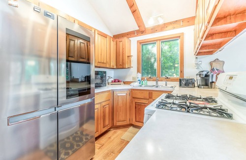 Empire House | Peaceful, two-story home with a firepit & washer/dryer - close to the beach