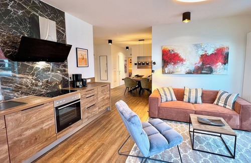Sieseby Apartment | Penthouse Olpenitz Living - sea view, sauna, elevator, underground parking space