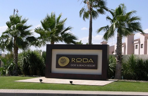 Roda Apartment | Penthouse, roof terrace, free wifi, balcony, pool views, communal pool