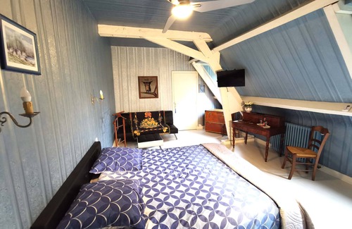 Lourdes - Tarbes House | Peony room on the ground floor