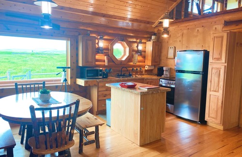 Big Timber Cabin | Perfect for Couples Or Families Up To 4 In Lovely Two Story Log Home