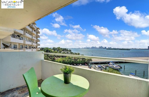 North Bay Village Apartment | Perfect Gateway water view + pool access