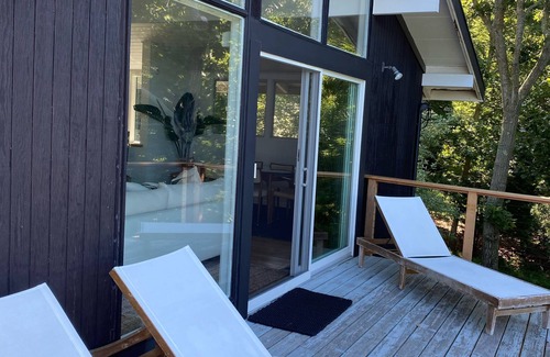 Clearwater Beach House | Perfect Mid-Century Private Waterfront East Hampton Retreat!